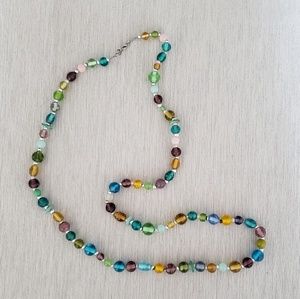 Glass beaded necklace